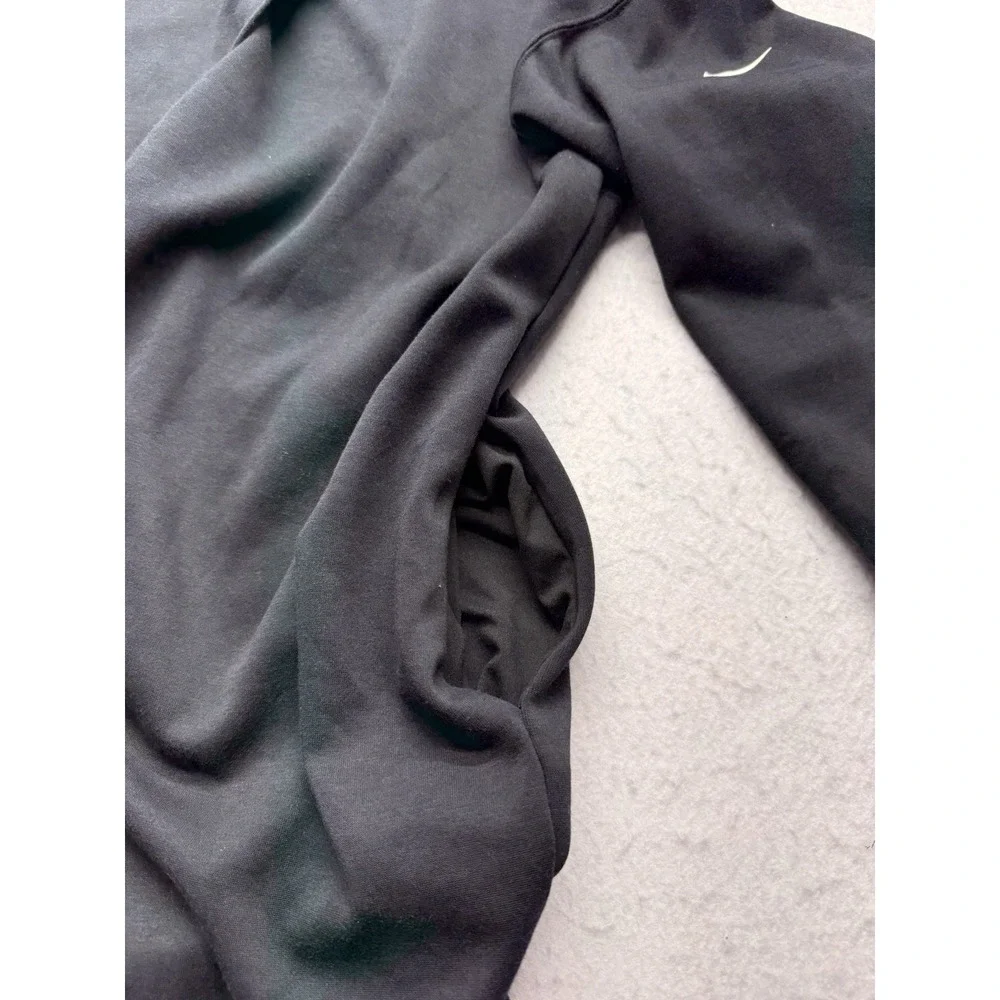 Nike Dri-FIT Maternity Reversible Pullover Jacket Split Top Black Women's M